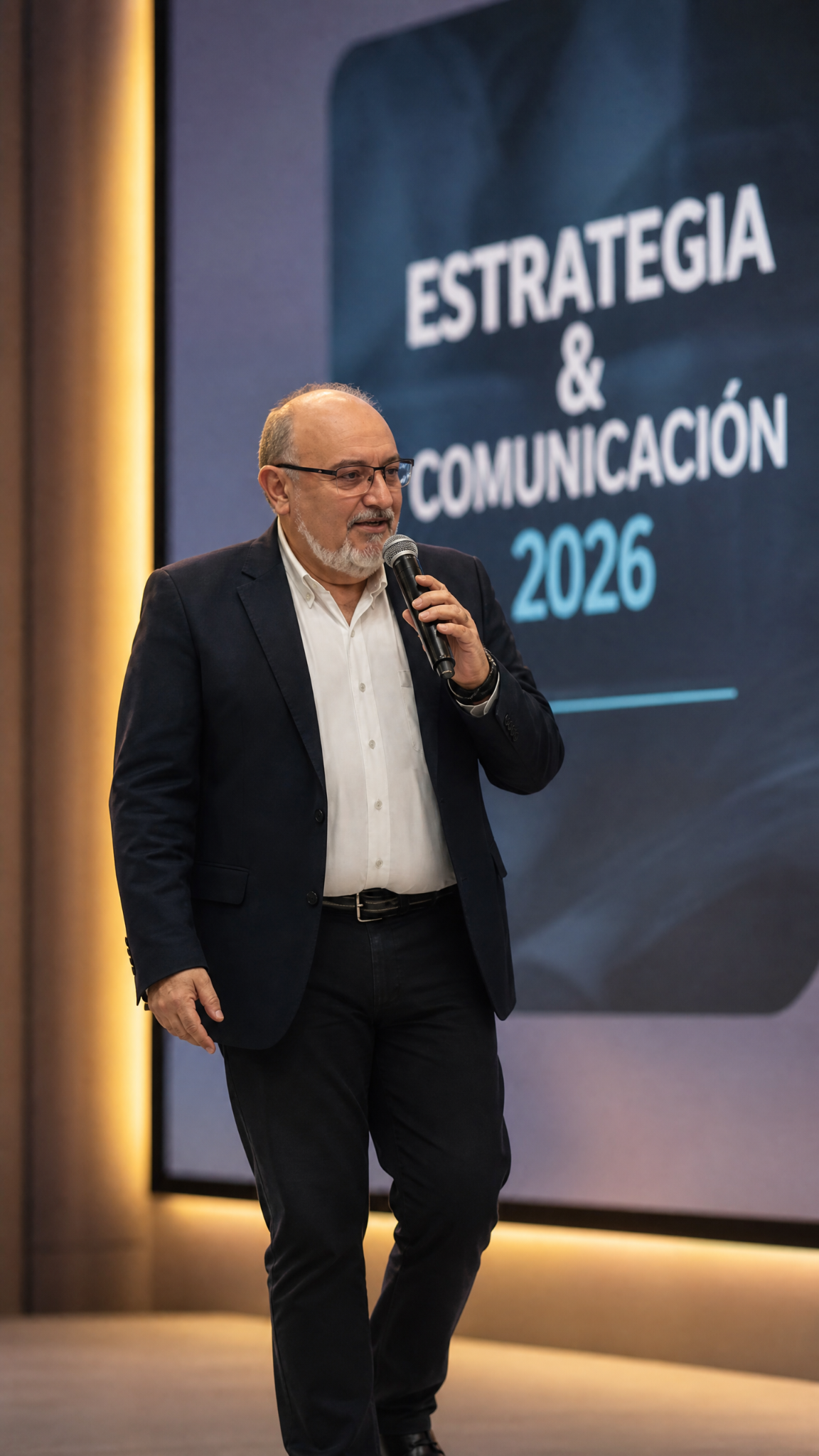 Retrato ilustrativo de Tony Aranda como ponente